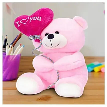 I Love You Balloon Teddy Bear