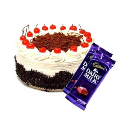 Black Forest Cake And Dairy Milk