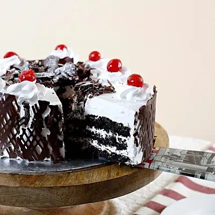 Black Forest Cherries Cream Cake