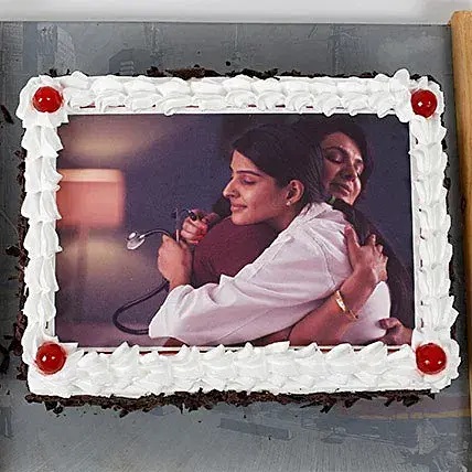 Black Forest Photo Cake For Mom