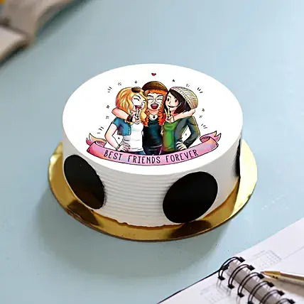 BFF Special Pineapple Photo Cake