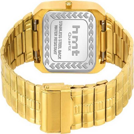 HMTG-G9052 Original Gold Plated Day & Date Watch & Golden Chain Analog Watch - For Men