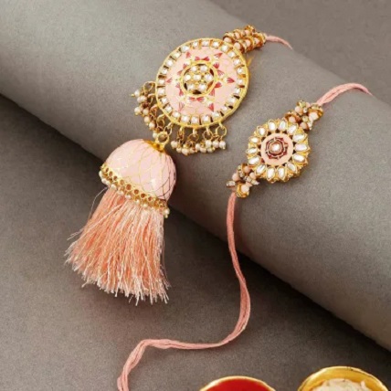 Meena Rakhi With Pooja Thali