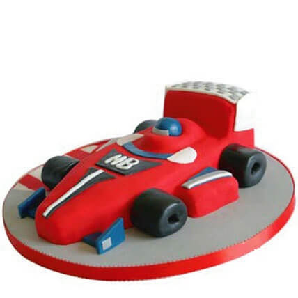 Racing Car Design Cake
