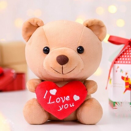 24 Inch Cute Brown Teddy Bear With Little Heart