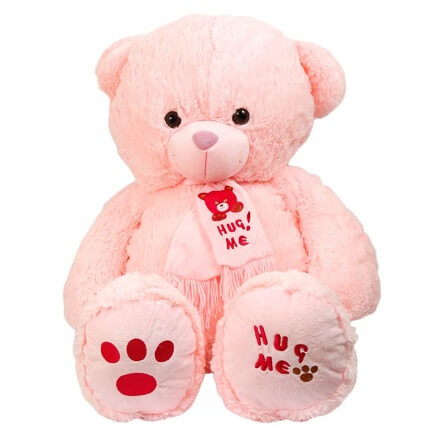 24 Inch Cute White Teddy Bear With Little Heart