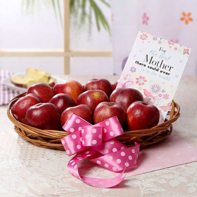 Apple With Greeting Card