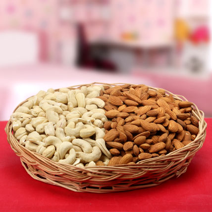 Basket Of Cashew And Almonds
