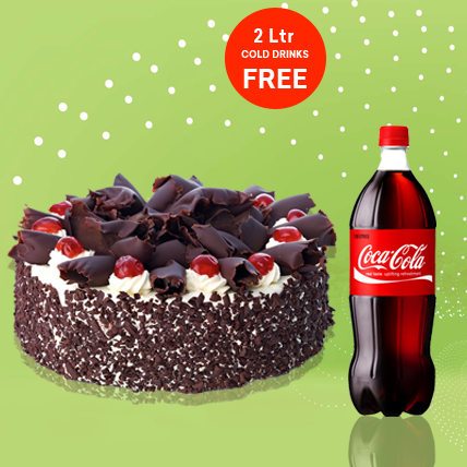 Black Forest Cake With 2ltr Cold Drink Free