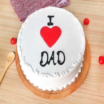 Fondant Heart Dad Cake Pineapple