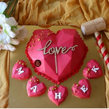 Heart Shape Pinata Cake