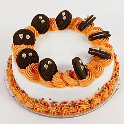 Monster Cookie Vanilla Cake