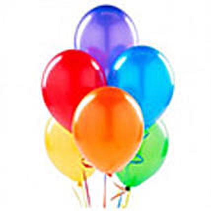 Multi Coloured Deflated Balloons Set Of 50