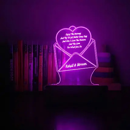 Personalised Letter Shaped Night Lamp