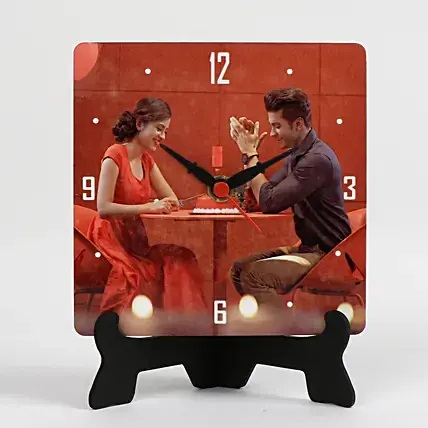 Personalised Table Clock For Couples