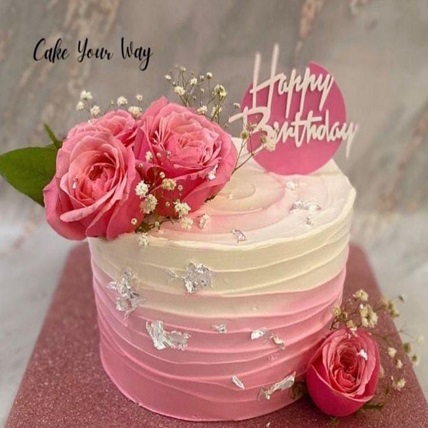 Pineapple Pink Theme Cake