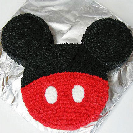 Red N Black Mickey Mouse Cake