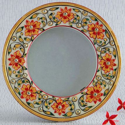 Round Marble Photo Frame