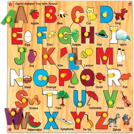 Skillofun Capital Alphabet Tray With Picture