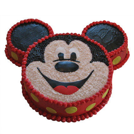 Smiley Mickey Mouse Cake