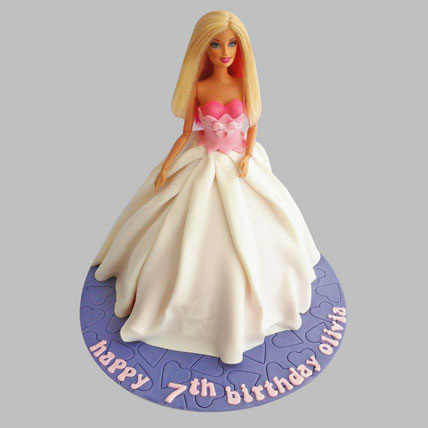 Sober Barbie Cake