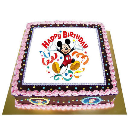 Special Mickey Mouse Photo Cake