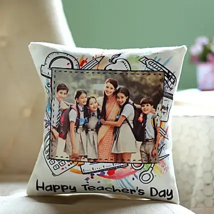 Teacher Day Personalised Cushion