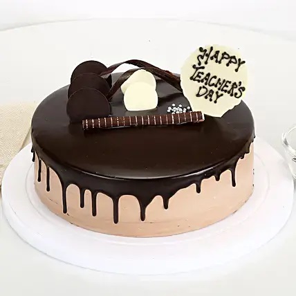 Teachers Day Chocolate Cream Cake