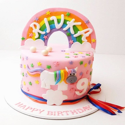 Unicorn Rainbow Cake
