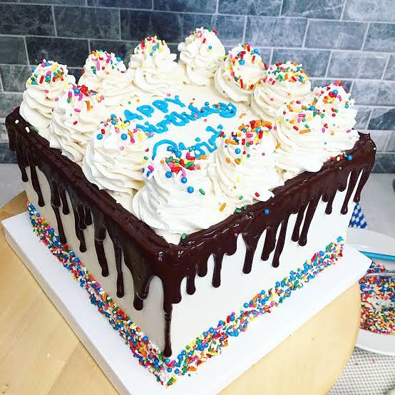 Chocolate Cake Square Design