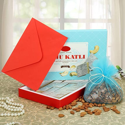 Kaju Burfi With Almond