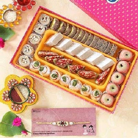 Kaju Sweets N Pearl Rakhi