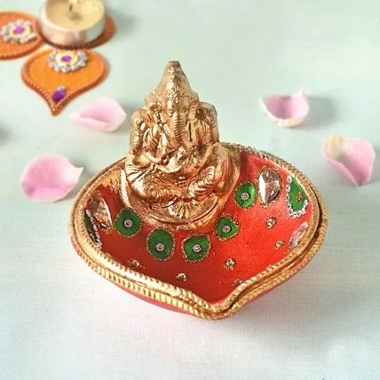 Ganesh Clay Diya