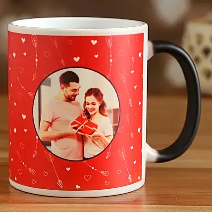 Personalized Couple Photo Valentine Magic Mug