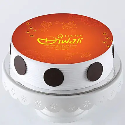 Diwali Special Pineapple Photo Cake