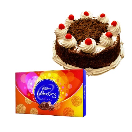 Black Forest Cake With Celebration